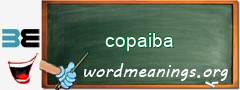 WordMeaning blackboard for copaiba